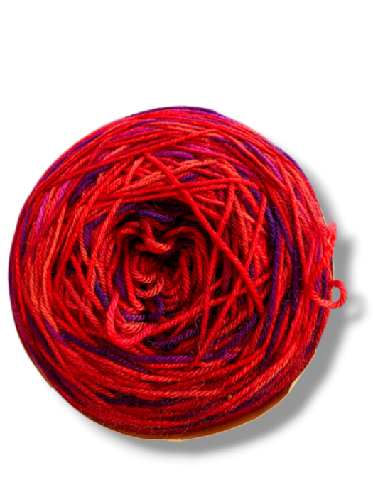 Ringel-Sockenwolle - Himbeerqueen-